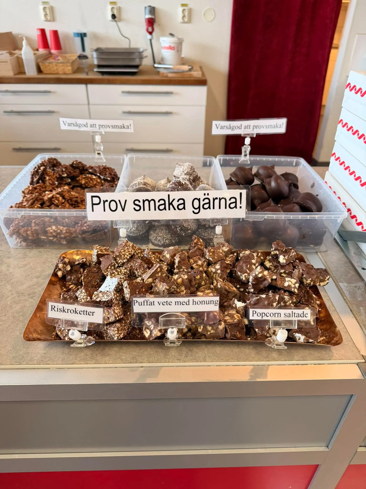 Provsmakning av Herrgårdstoppens godsaker