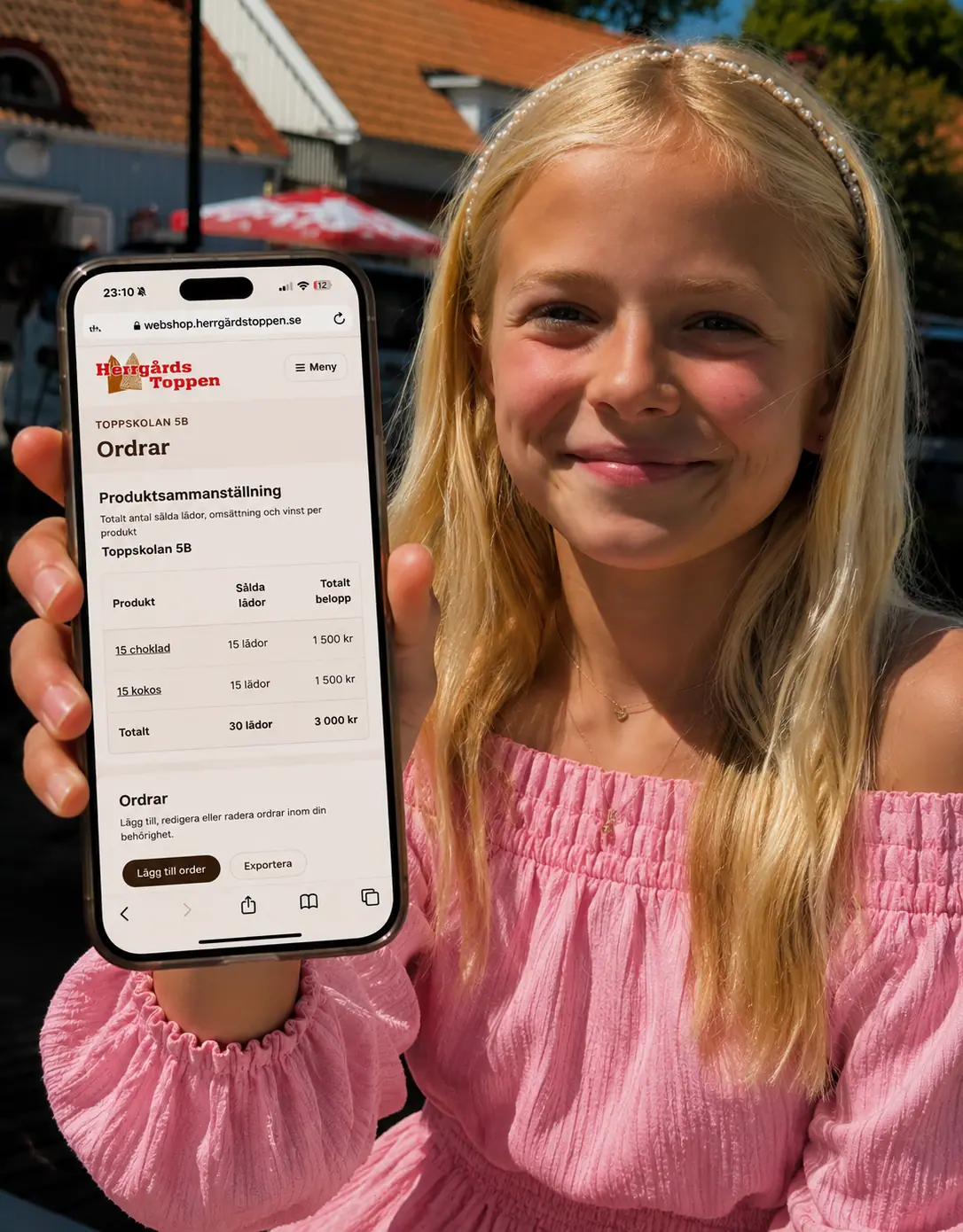 Nelli säljer Herrgårdstoppen